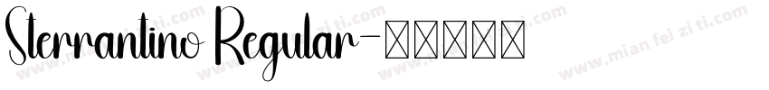 Sterrantino Regular字体转换